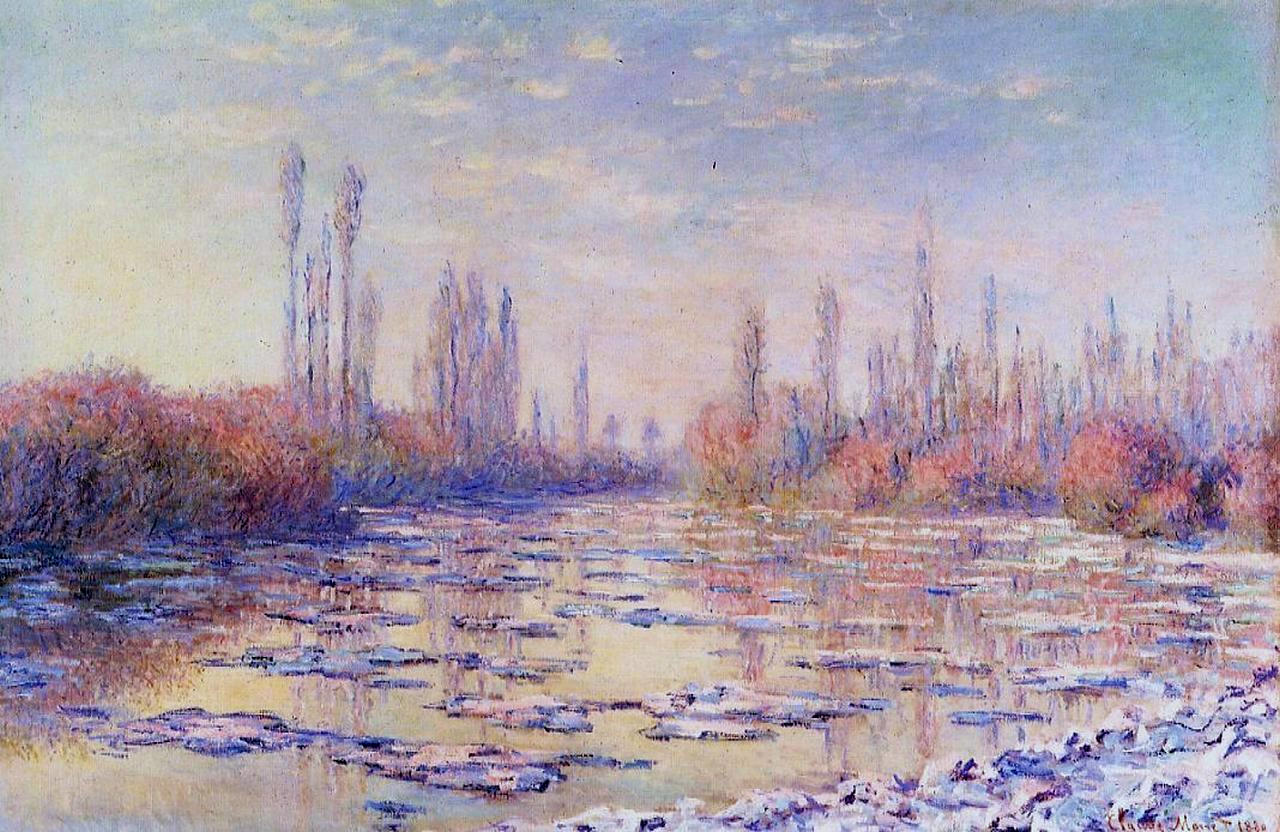 Floating Ice on the Seine 1880